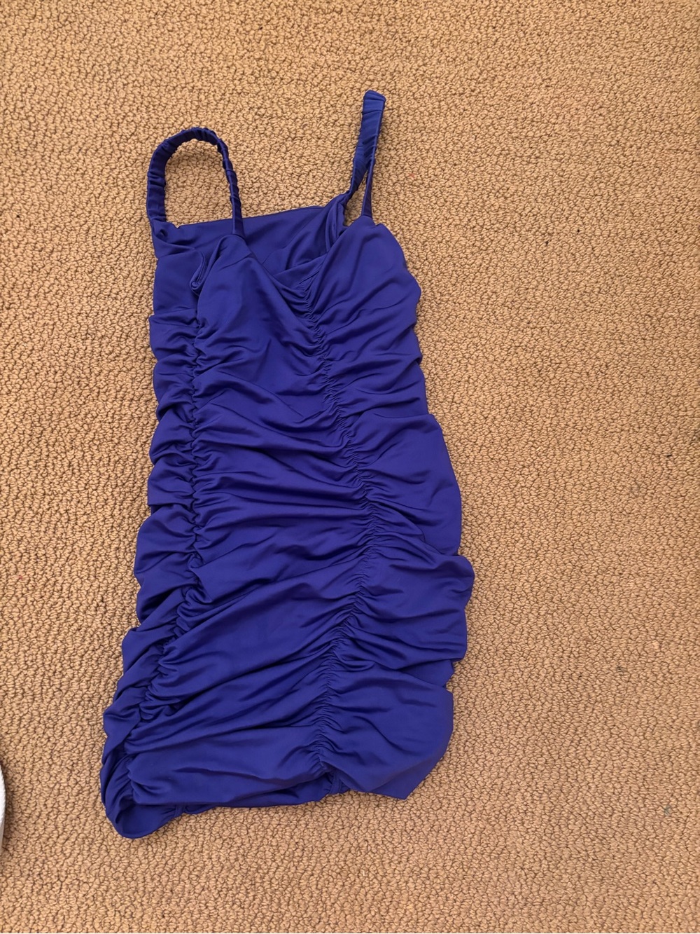 Kids Ruched Dress - Royal Blue